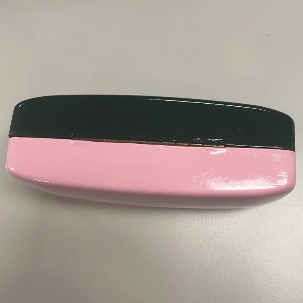 Kate Spade Green & Pink Eyeglass /Sunglass Large Case preowned